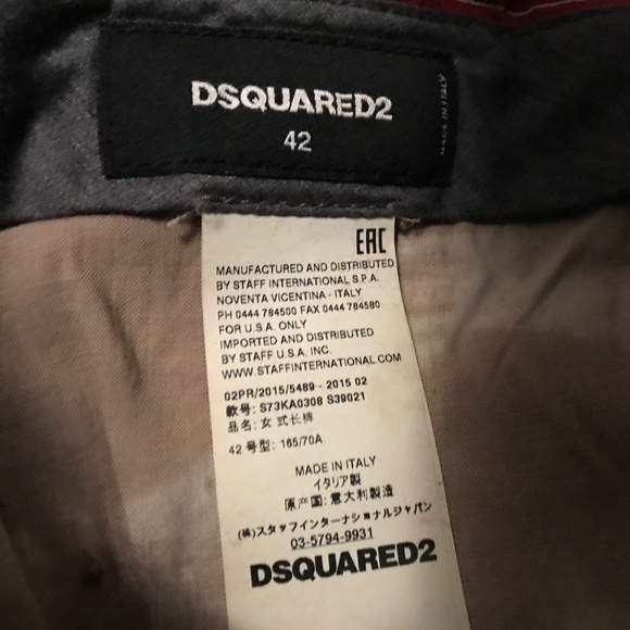 DSQUARED2 Coated Cotton Cargo Military Pants - Size It 42 / US 6 - Picture 4 of 13